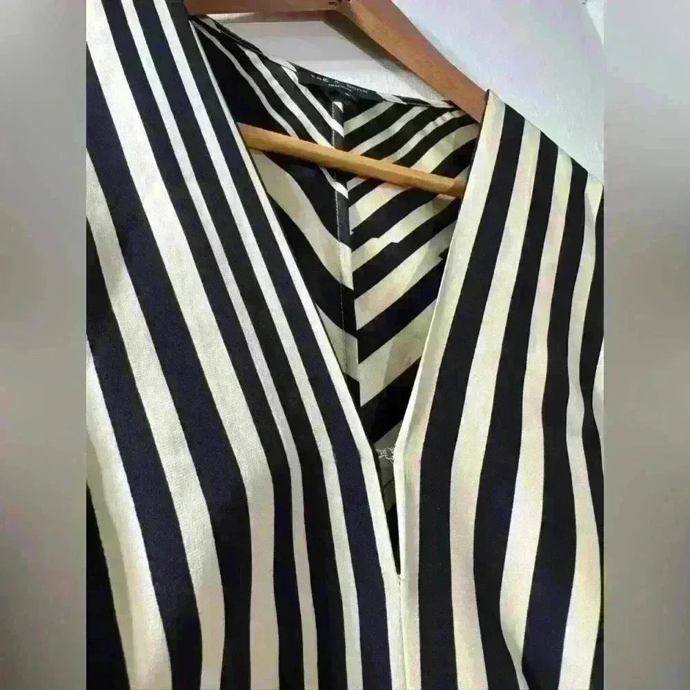 rag & bone Black and White Striped Dress - Picture 4 of 7